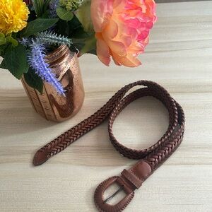 Vegan leather Woven belt